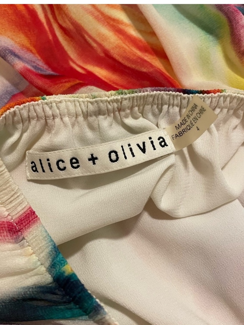 Alice + Olivia White Multicolor Halter Maxi Dress - Picture 2 of 5